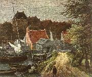 RUISDAEL, Jacob Isaackszon van View of Amsterdam (detail) h oil painting